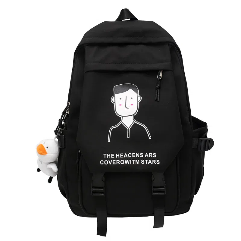 醇龙 日系大容量运动休闲初中生高中大学生校园 尼龙 书包背包双肩包 男女同款情侣款 多色