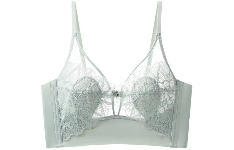 莫代尔 兔耳杯聚拢纯色无钢圈文胸 女款