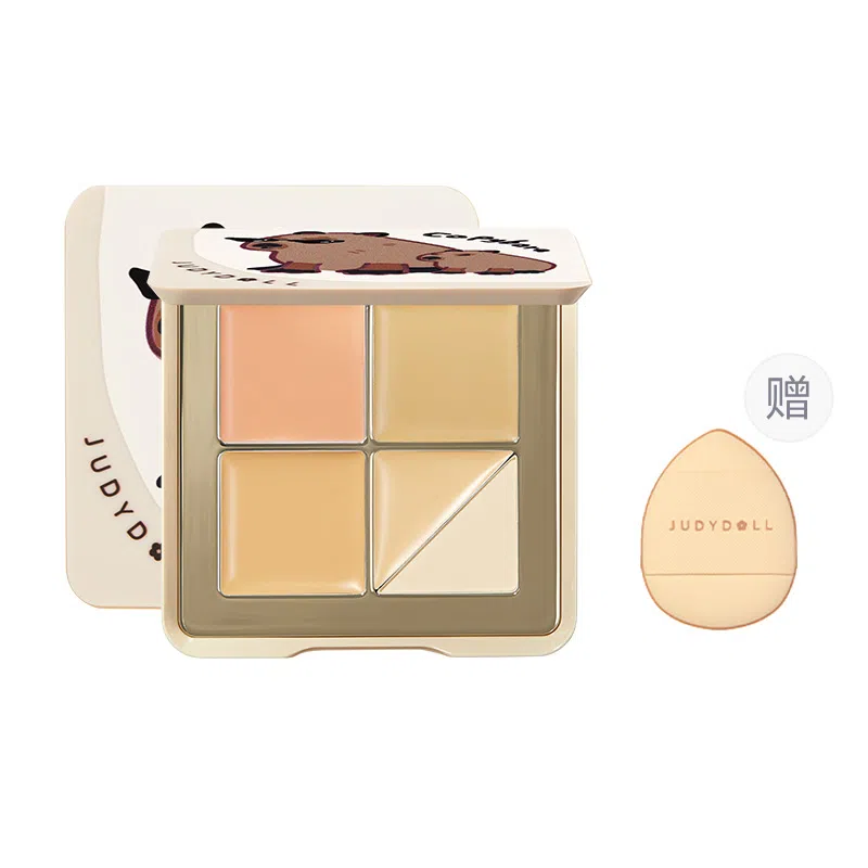 橘朵 五色遮瑕盘面部高光膏 新手学生遮盖痘印泪沟黑眼圈柔滑服帖