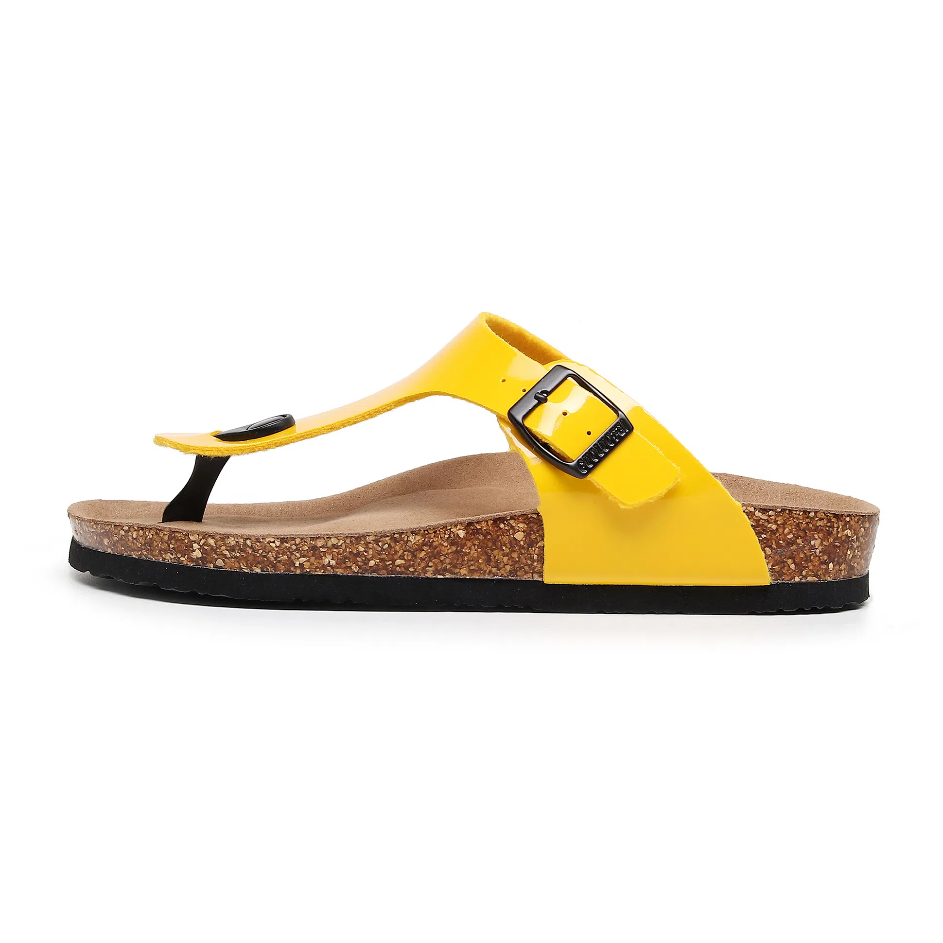 果洛菲 软木外穿夹脚平底时尚休闲人字拖鞋 男女同款