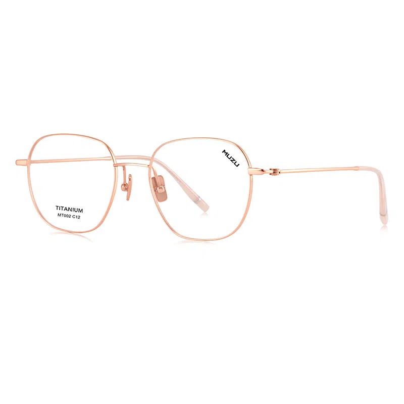MUZU Titanium Irregular Optical Glasses
