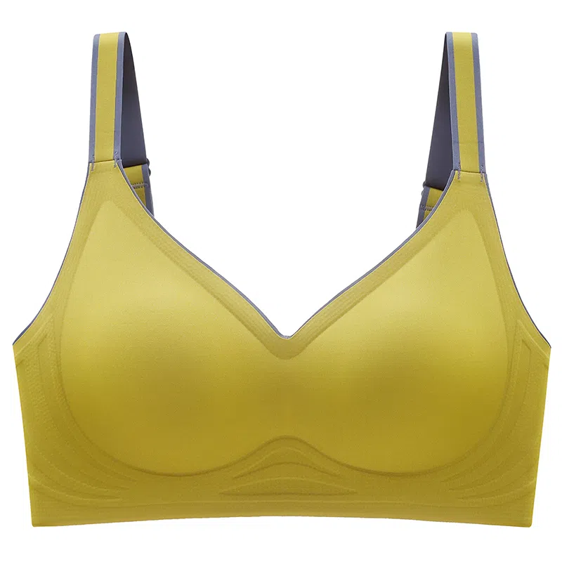 莫代尔 纯色加厚不空杯无痕乳胶文胸 女款