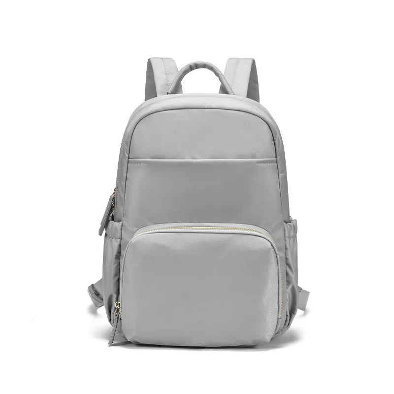 木村耀司 休闲简约百搭校园大容量通勤上班 涤纶 双肩包书包旅行包电脑包背包 女款 卡其色/灰色/粉色/黑色 常规