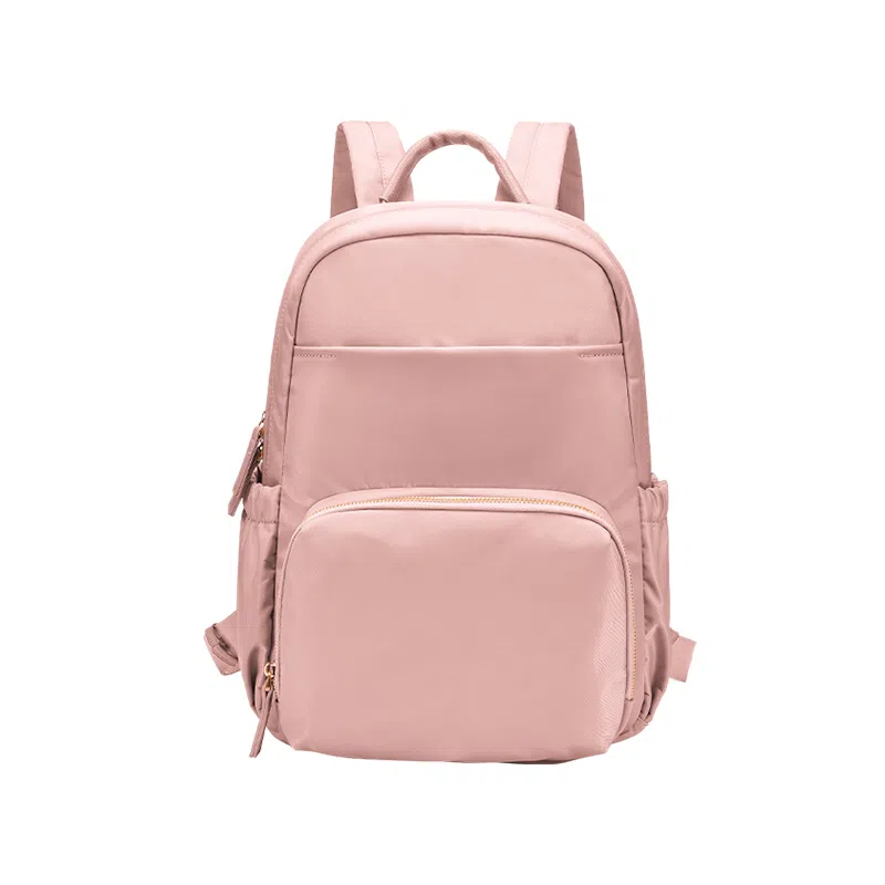 木村耀司 休闲简约百搭校园大容量通勤上班 涤纶 双肩包书包旅行包电脑包背包 女款 卡其色/灰色/粉色/黑色 常规