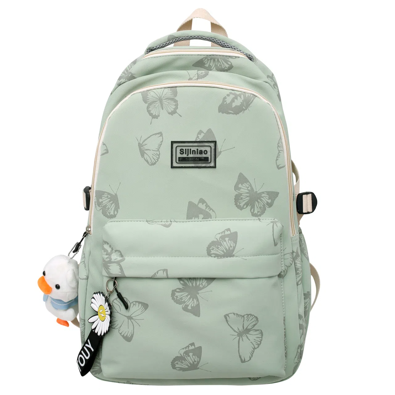 尊梵 多功能大容量多口袋拉链开合 双肩包 尼龙 女款 多色