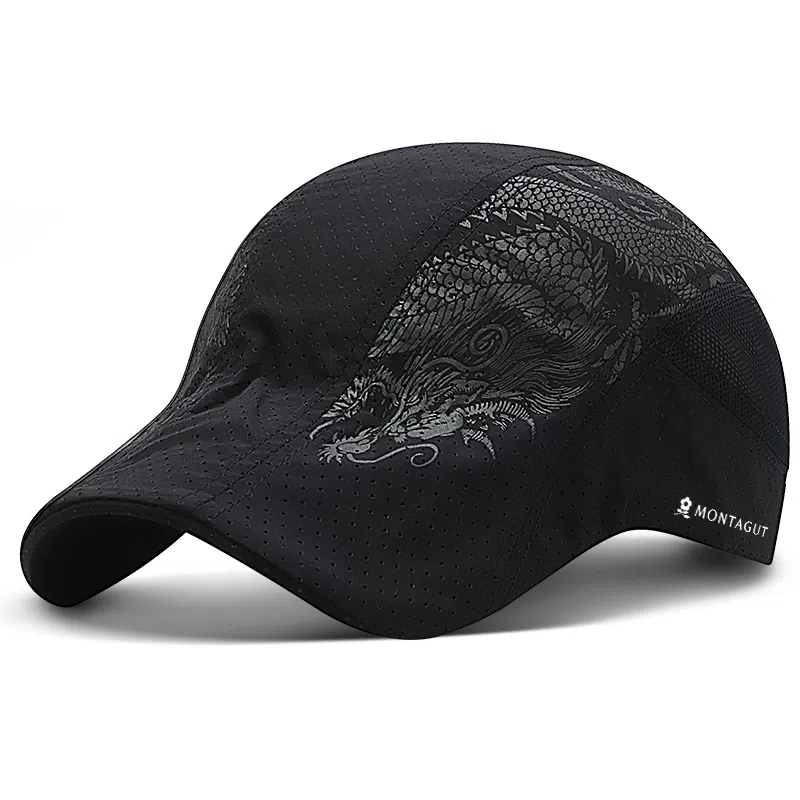 梦特娇 帽子男士夏季防晒遮阳速干前进帽太阳中年 涤纶 鸭舌帽 男款