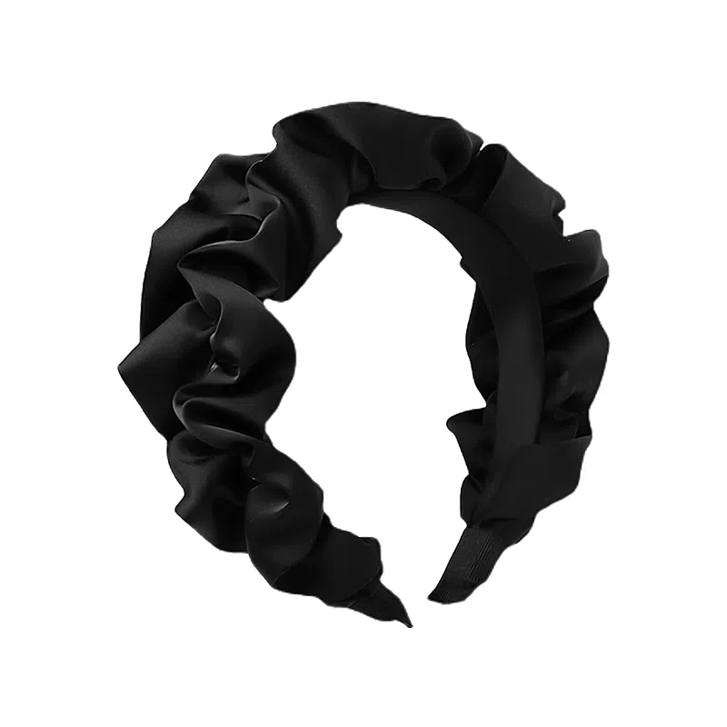 如花梦 高颅顶神器复古褶皱发箍夏季发卡显脸小洗脸化妆发饰 日常头箍 女款