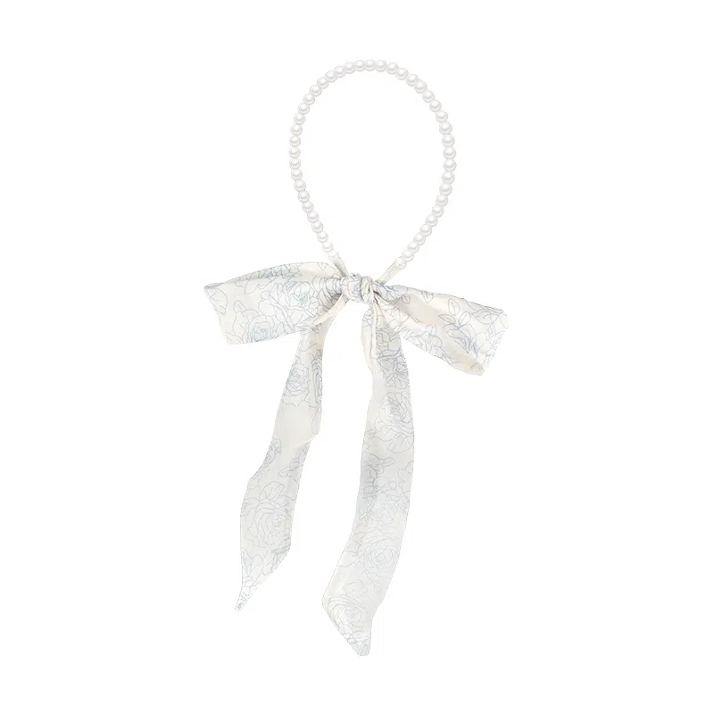 芒果饰品 新中式丝巾绑发飘带 编发丝带 发带 女款