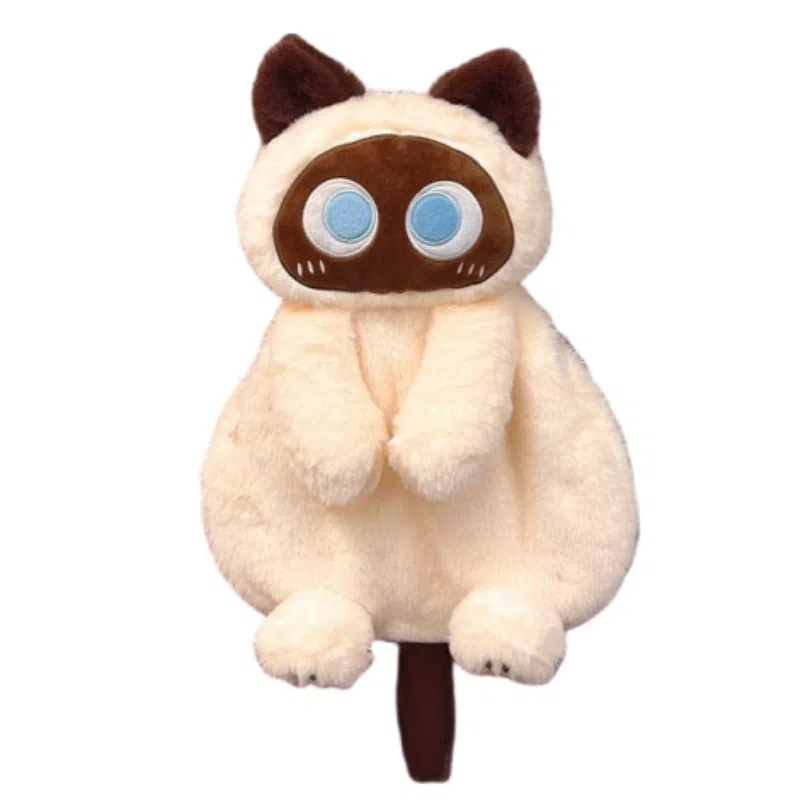 公主恋人 创意造型猫咪双肩包软乎乎的包包公仔抱枕 不掉毛不掉色填充饱满实用 玩偶周边