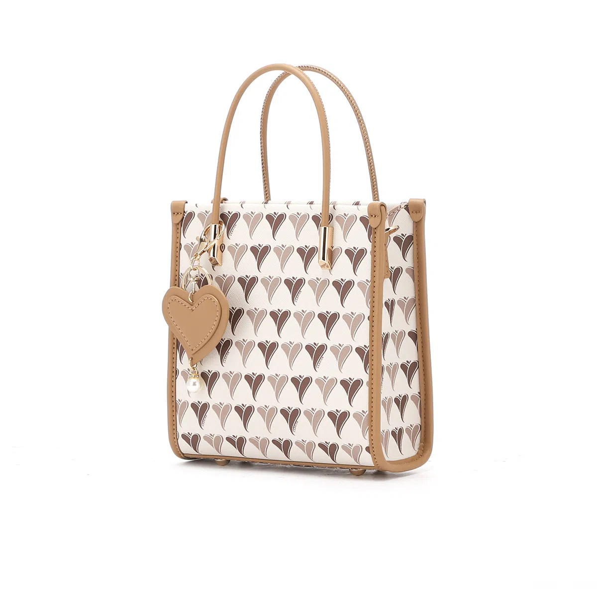 红蜻蜓 活力英伦系列 爱心印花活泼聚氯乙烯手提包 女款 多色