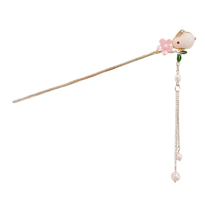 水中玉 新中式古风高级感盘发发髻汉服头饰配饰旗袍发张簪子步摇发饰 发簪 女款