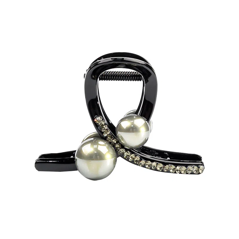 卡铂雅 银色休闲潮流设计港风气质复古极简高级感 亚克力 发夹 女款