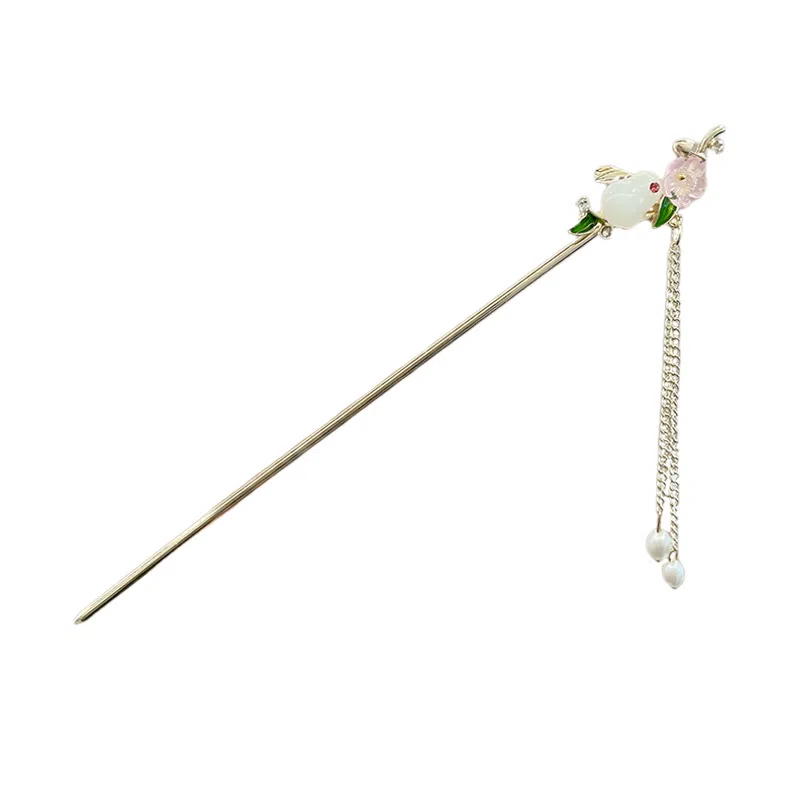 水中玉 古风气质步摇 汉服头饰网红盘发流苏发钗高级感簪子发饰 发簪 女款