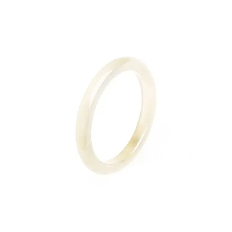 赛菲尔 香槟白月光荔枝冻冰年轻款 新中式国潮经典传承高级感设计 正圈平安镯 新中式国潮古风浅香槟 玉髓 手镯 女款