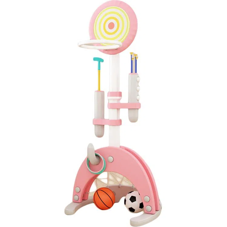 启启 可升降篮球架 室内户外投篮框 早教益智玩具