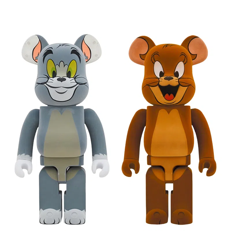 BE@RBRICK Jerry Tom Flocked Version