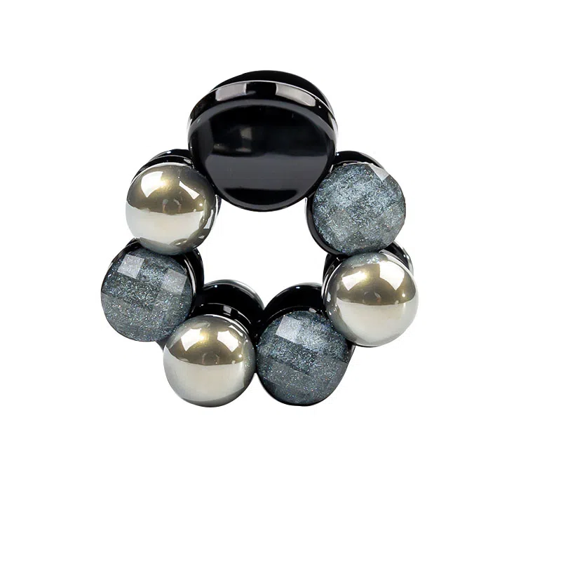 卡铂雅 黑色珍珠镶钻高级感韩流休闲潮流发夹 发饰 女款