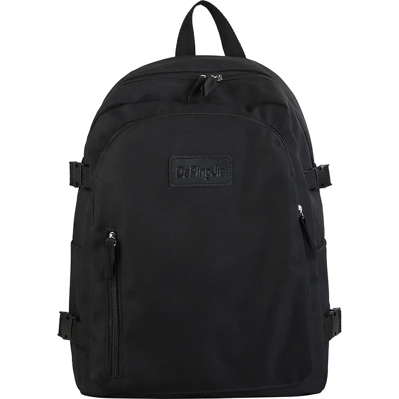 巴朗熊 大容量纯色书包简约大学生文艺风 双肩包 帆布 男女通用 多色