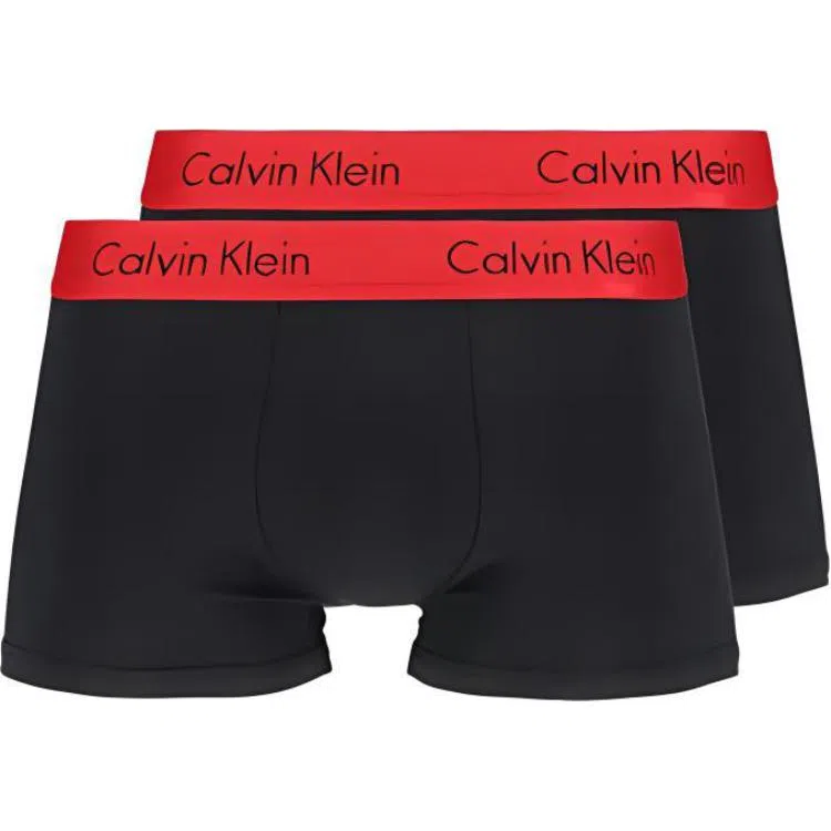 Calvin Klein Logo Print Boxer Briefs 2-Pack Black