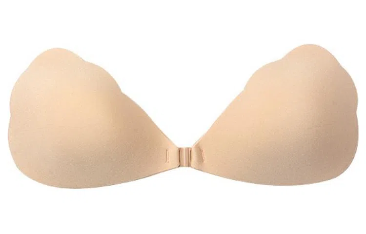 浪莎 简约纯色无肩带小胸显大乳贴