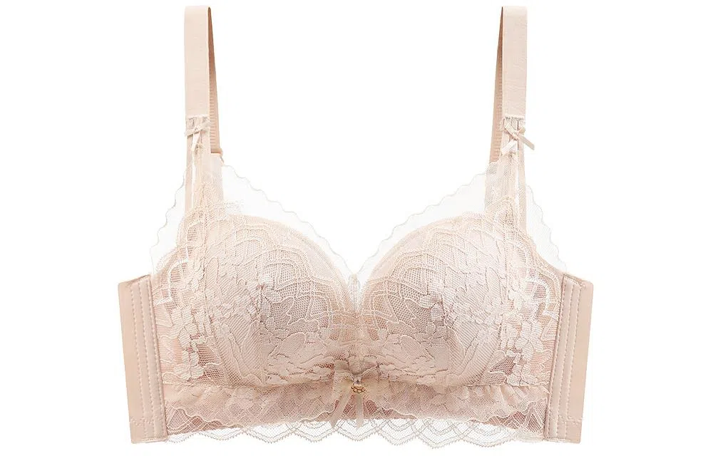 莫代尔 聚拢防下垂调整型无钢圈收副乳性感蕾丝文胸 女款