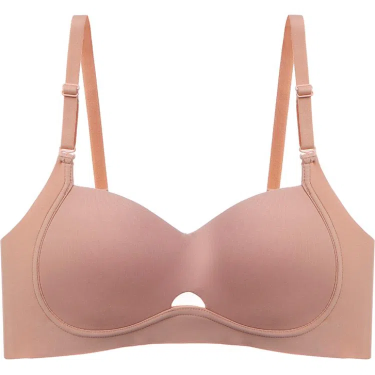 莫代尔 纯色无痕聚拢上托无钢圈文胸 女款