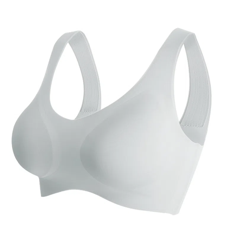 莫代尔 无痕聚拢上托防下垂运动美背背心薄款无钢圈文胸 女款