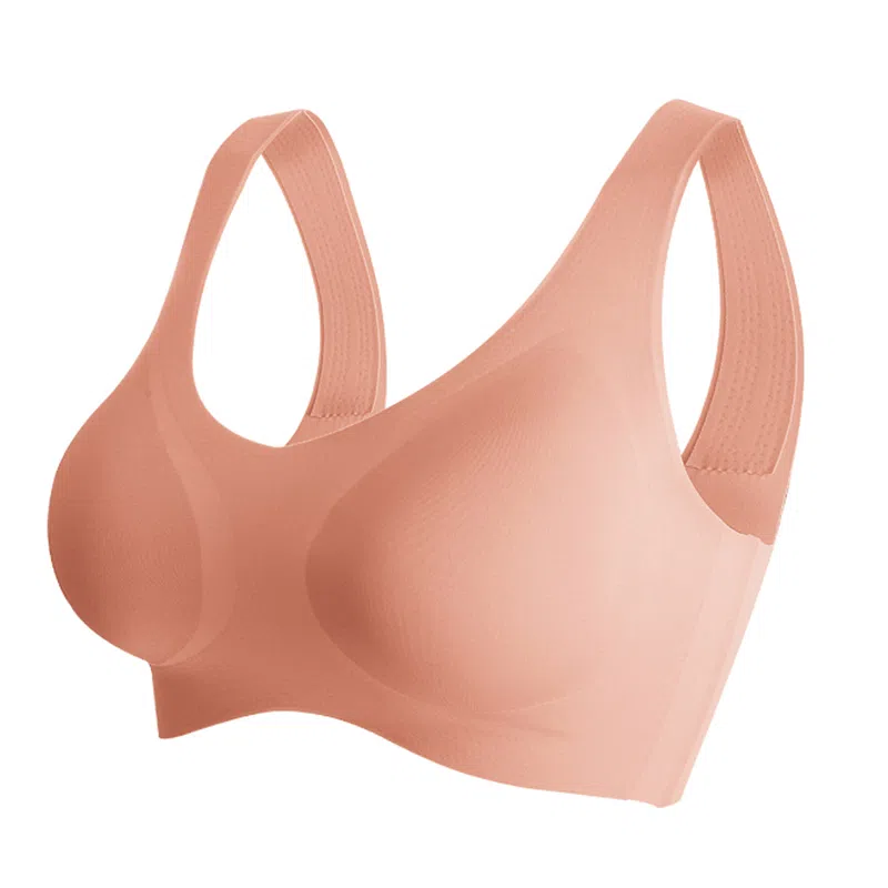 莫代尔 无痕聚拢上托防下垂运动美背背心薄款无钢圈文胸 女款