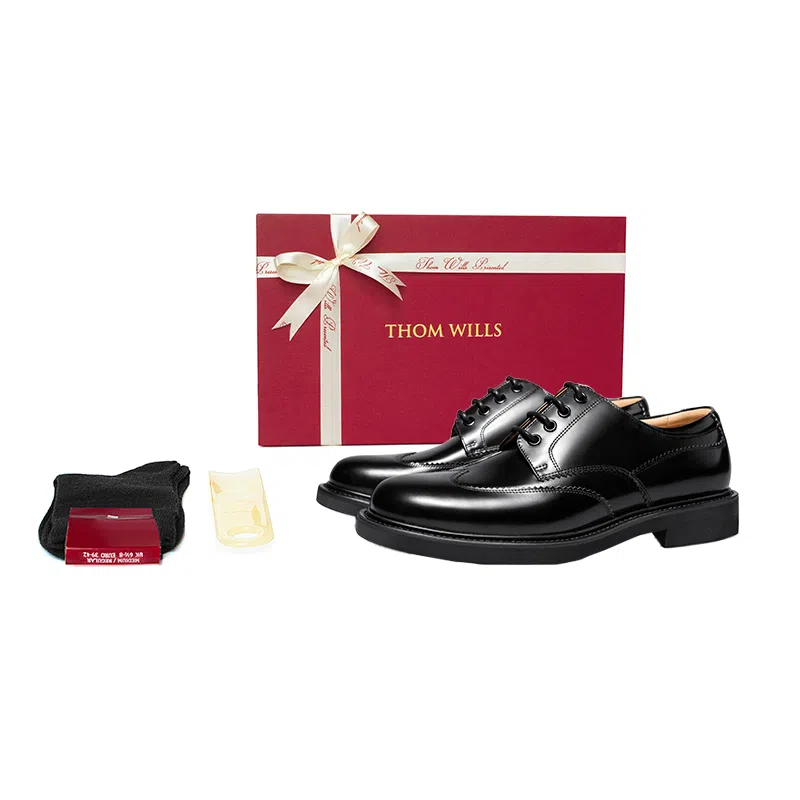 Thom Wills Derby Shoes Black