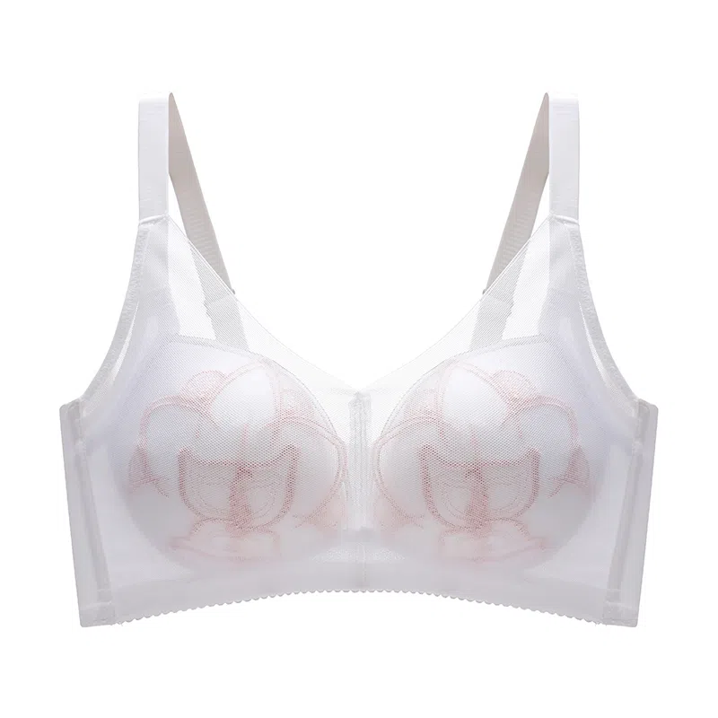 莫代尔 聚拢蕾丝无钢圈薄款收副乳文胸 女款