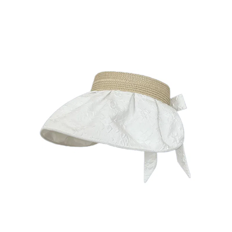 木林森 韩版小花朵提花黑胶大檐遮阳遮脸空顶出游防紫外线太阳潮 涤纶 防晒帽 女款