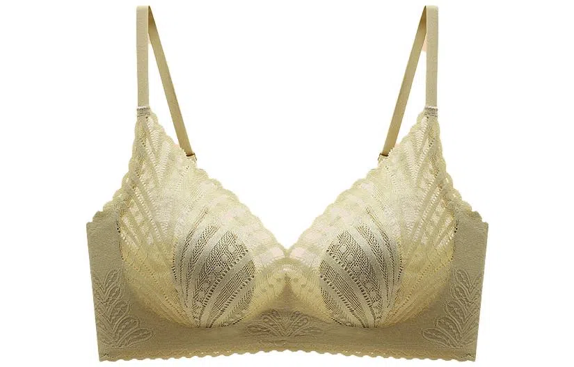 浪莎 简约大胸显小防下垂收副乳无痕文胸