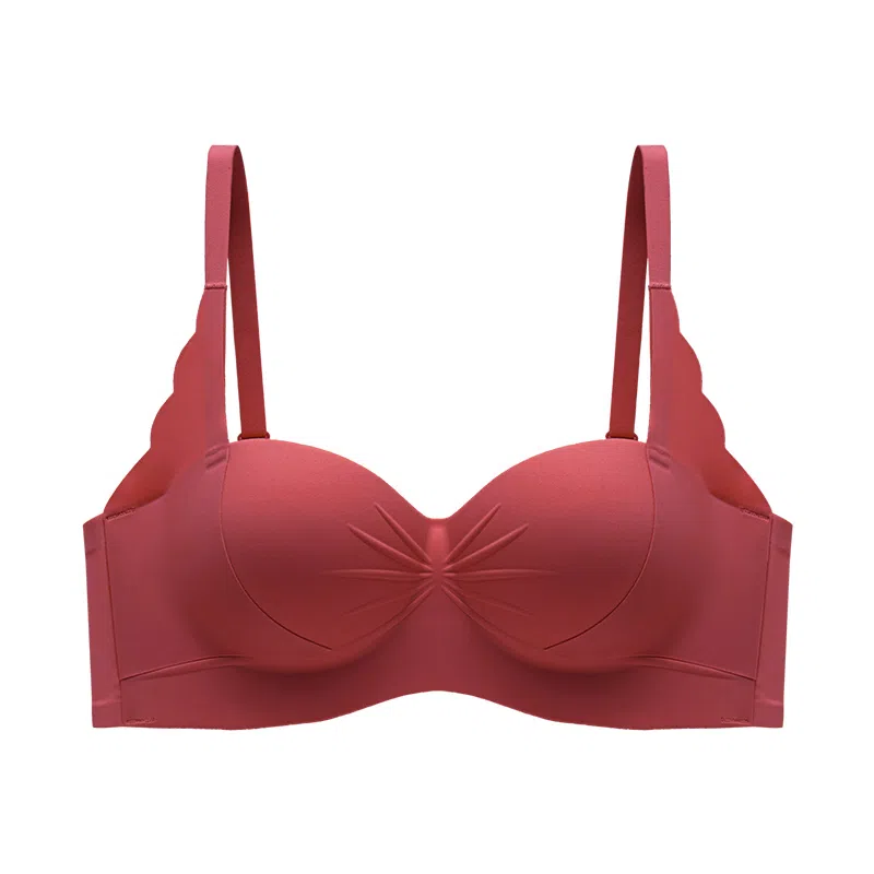 莫代尔 纯色简约收副乳无钢圈防下垂舒适文胸 女款