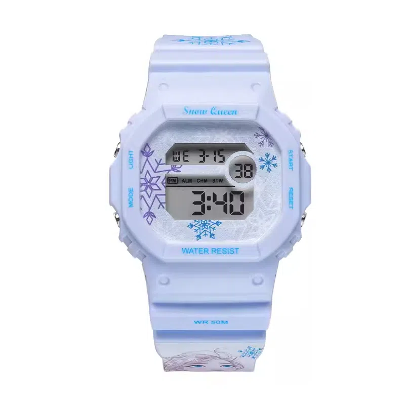 Disney Waterproof 50M Rubber Strap Gray Dial