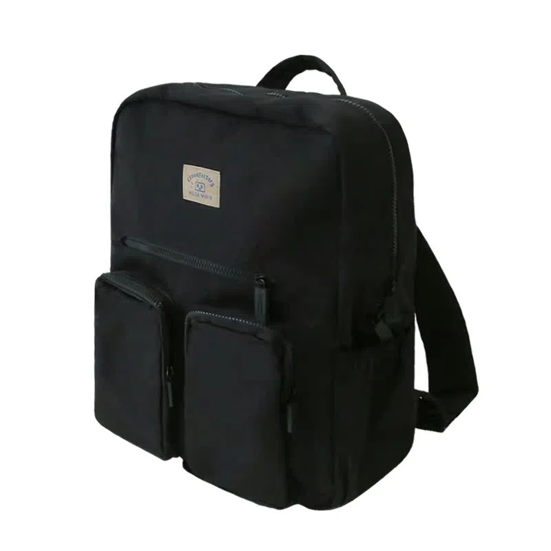 云朵工厂 休闲简约时尚百搭小众设计质感 涤纶 双肩包 中号 男女同款情侣款