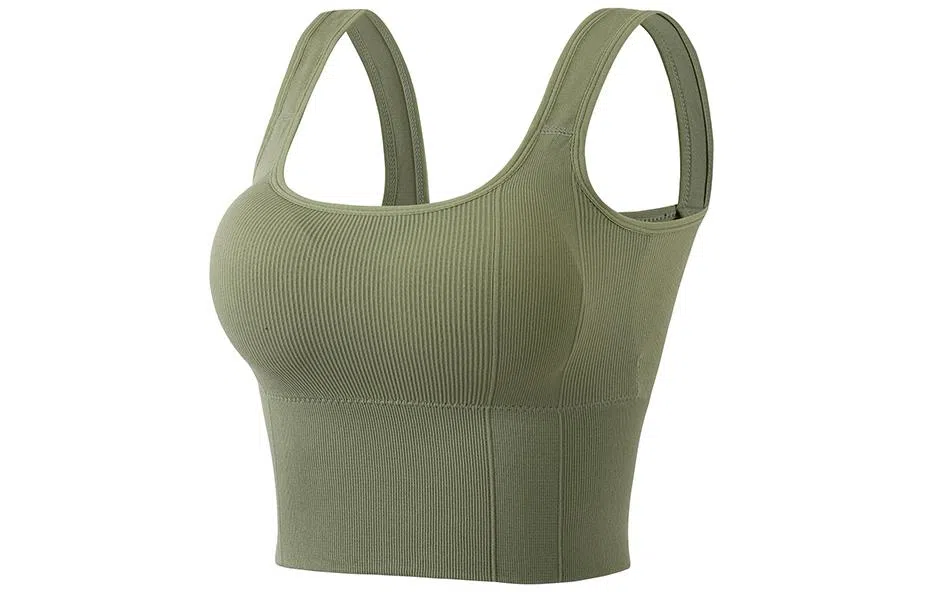 浪莎 纯色休闲美背式运动文胸