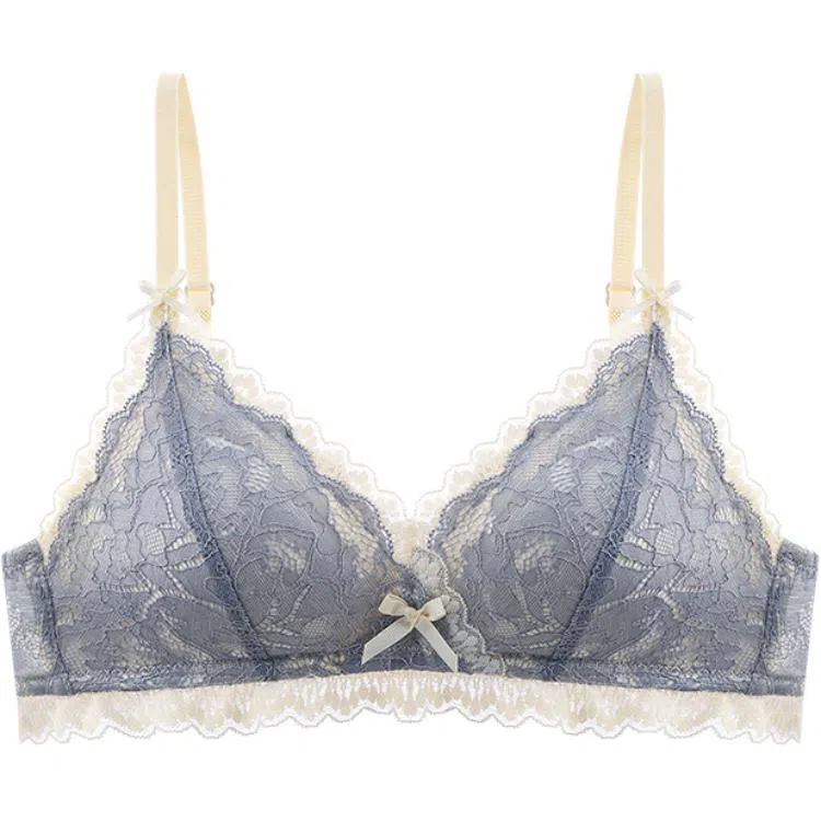 莫代尔 小胸聚拢无钢圈超薄蕾丝文胸 女款