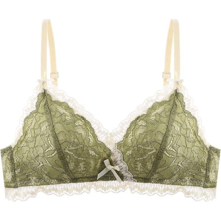 莫代尔 小胸聚拢无钢圈超薄蕾丝文胸 女款