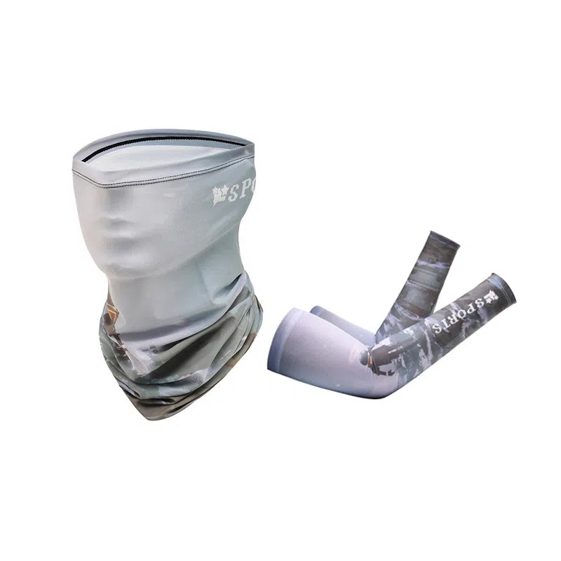 啄木鸟 防紫外线护臂骑行手臂套袖面罩开车冰丝 防晒袖 男女同款情侣款