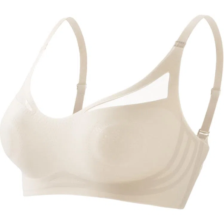 莫代尔 无痕聚拢美背收副乳透气防下垂无钢圈文胸 女款
