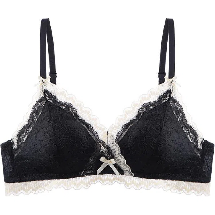 莫代尔 小胸聚拢无钢圈超薄蕾丝文胸 女款