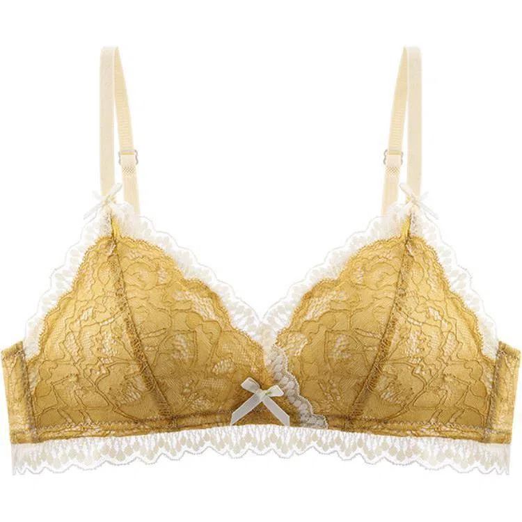 莫代尔 小胸聚拢无钢圈超薄蕾丝文胸 女款