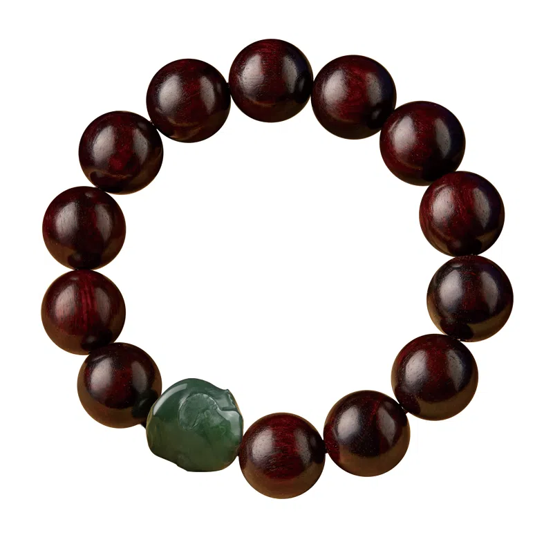 易明居 国潮新中式十二生肖  文玩盘玩佛珠念珠 复古小众设计 转运珠 木作 手串 男女同款情侣款 紫檀