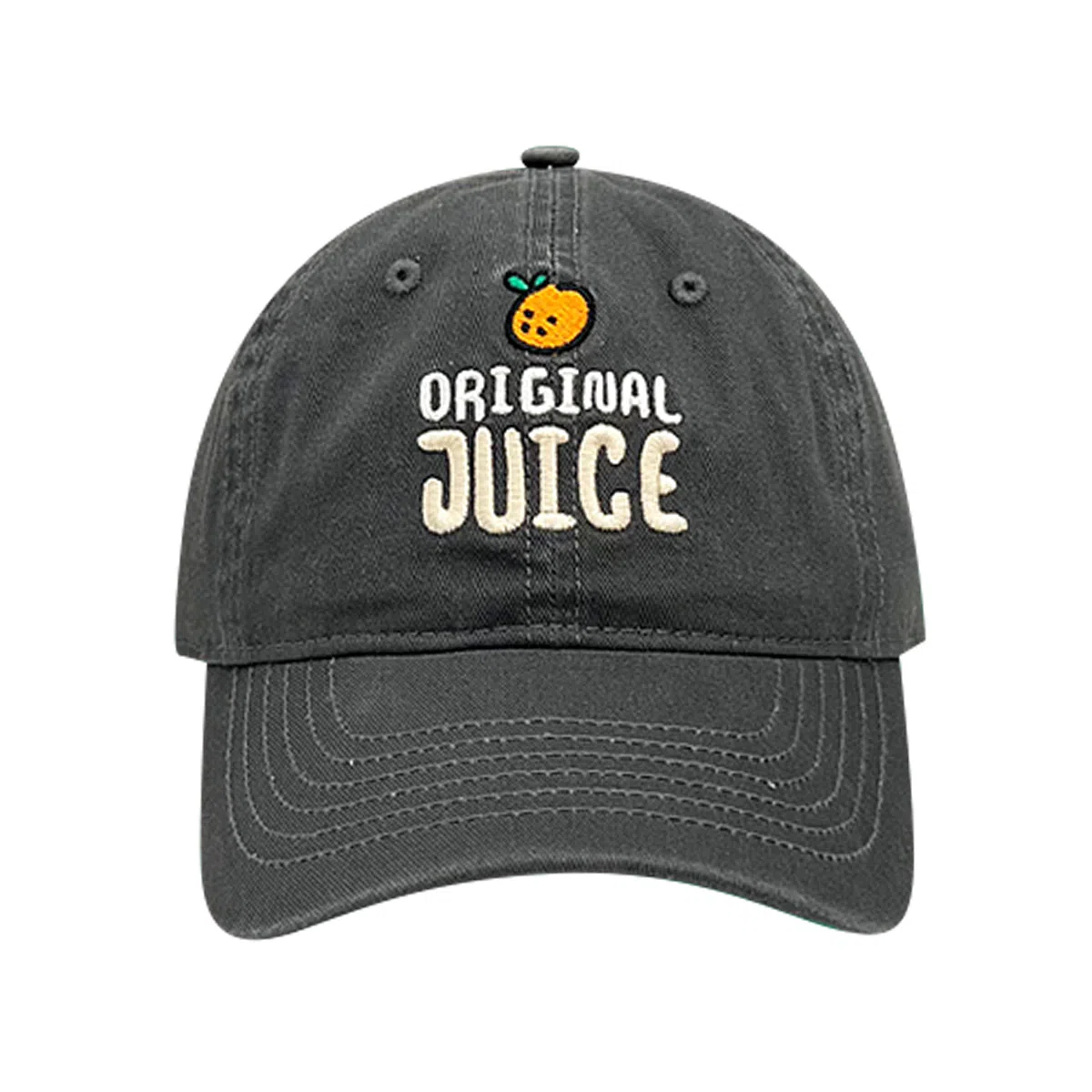 小橘子字母刺绣原宿风百搭棒球帽夏季遮阳防晒大头围显脸小简约日常百搭时尚街头风 棉 鸭舌帽 男女同款情侣款