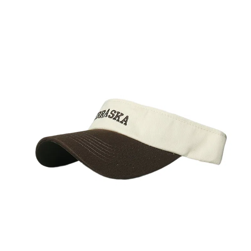 木林森 夏季美式字母空顶 扎高马尾夏天运动风帽遮阳 无顶 棉 防晒帽 男女同款情侣款