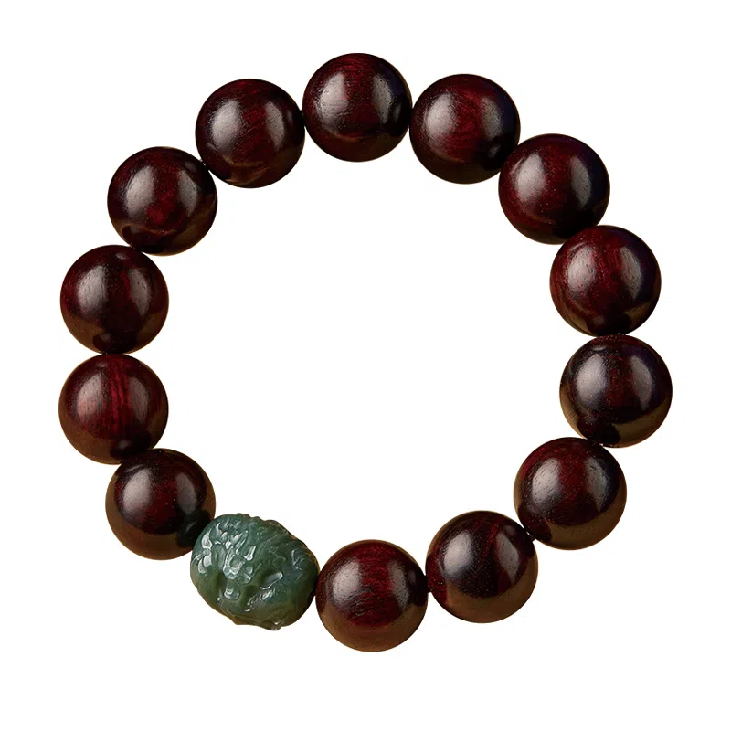 易明居 国潮新中式十二生肖  文玩盘玩佛珠念珠 复古小众设计 转运珠 木作 手串 男女同款情侣款 紫檀