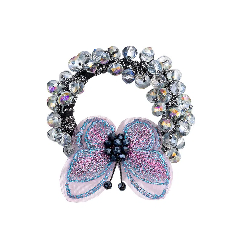 卡铂雅 蓝色休闲时尚潮流设计港风气质复古极简高级感 发圈 女款