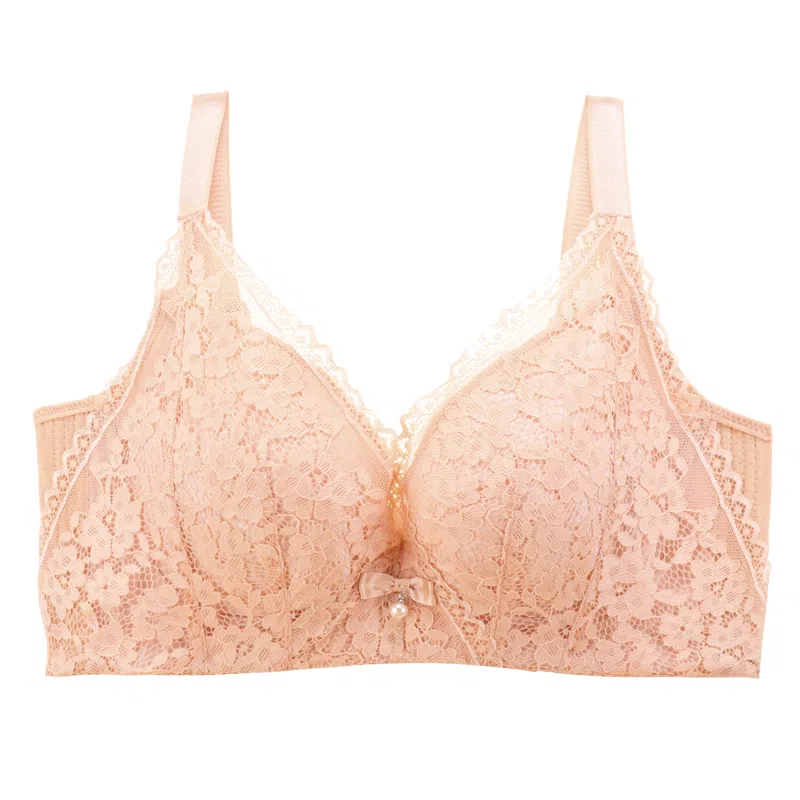 莫代尔 纯色简约蕾丝美背文胸 女款