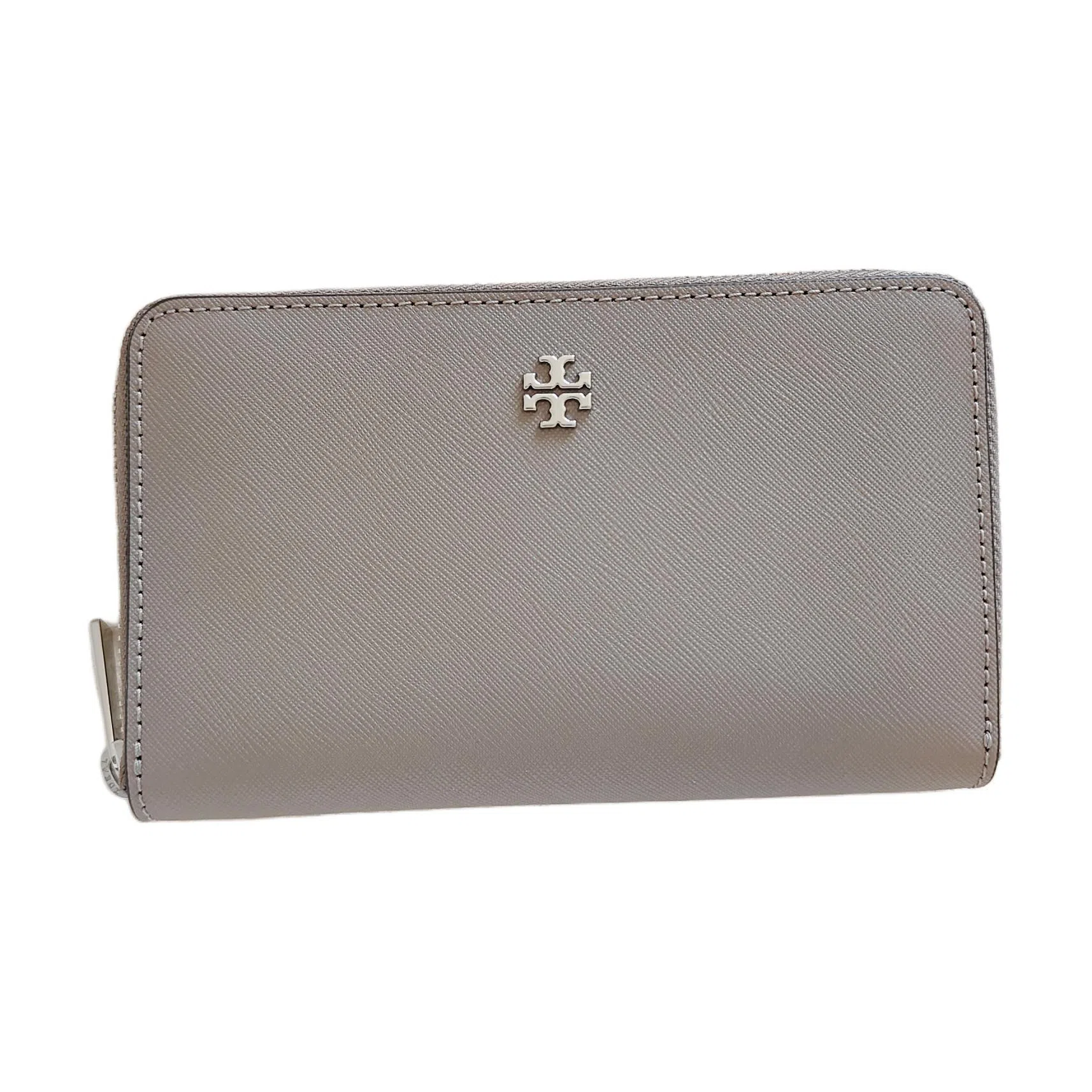 Tory Burch Mini Leather Wallet Grey