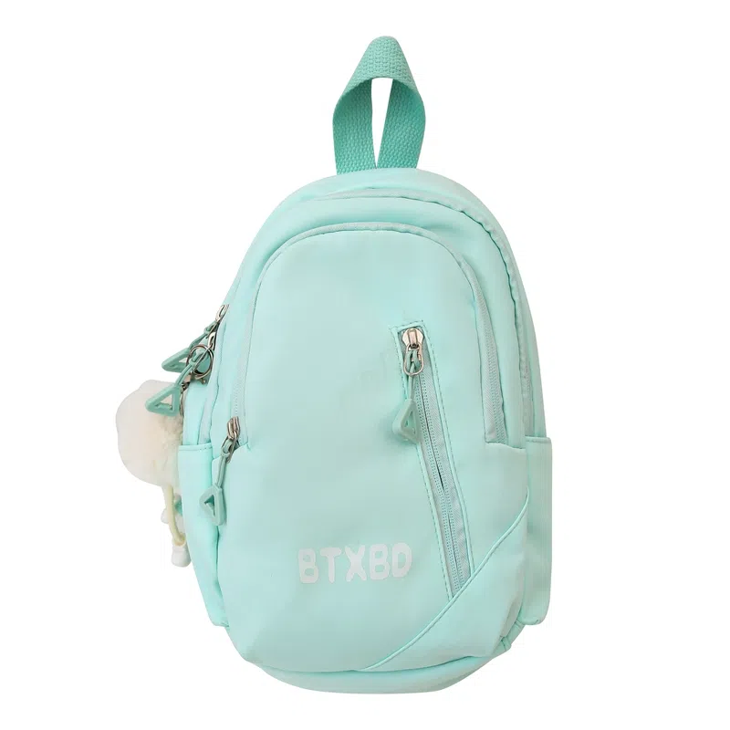 行途 小清新高颜值纯色学院风时尚百搭 斜挎手提单肩胸包 男女同款情侣款 多色 尼龙